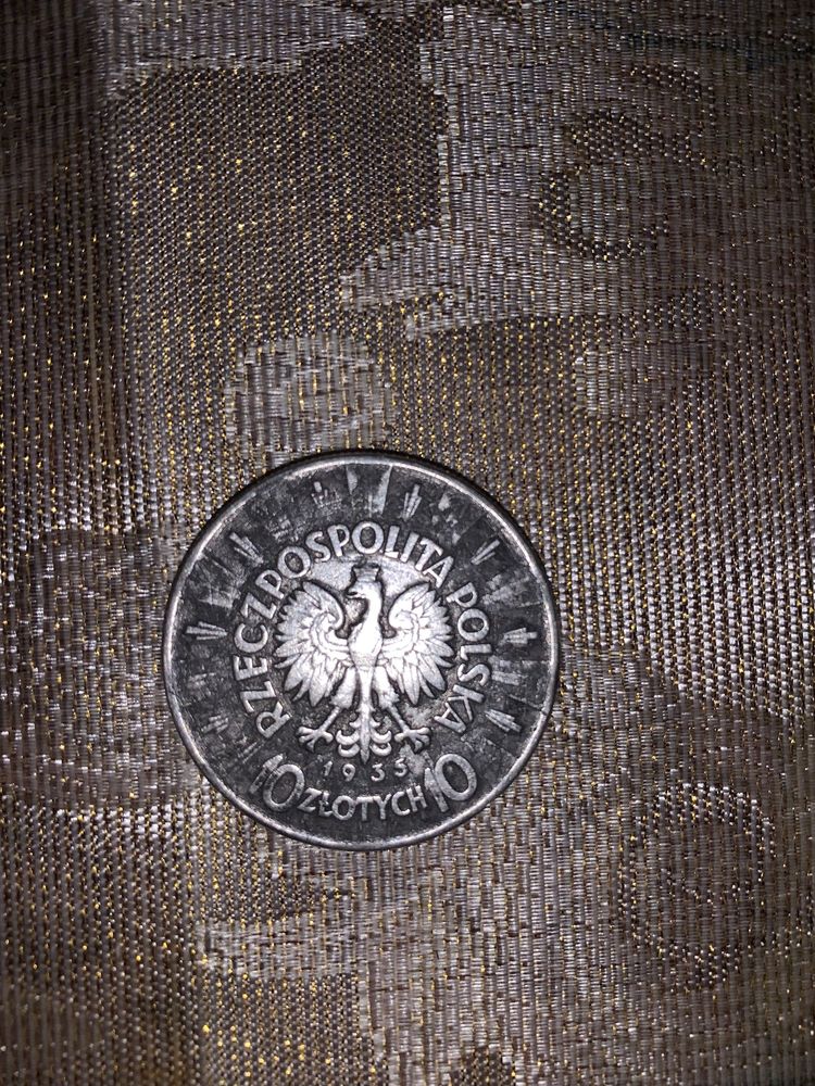 Монета 10 Злотих Józef PIŁsudski 21г