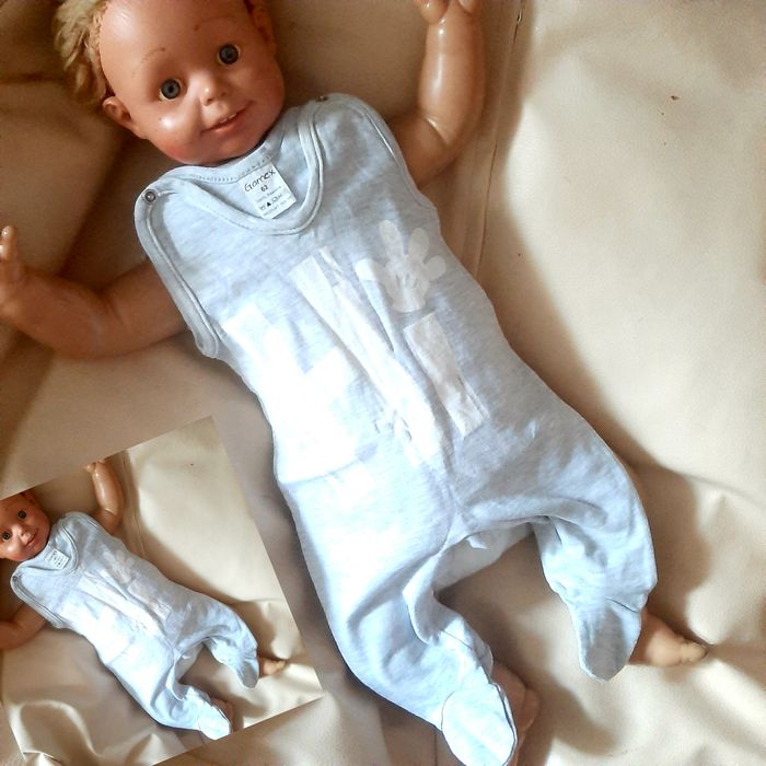 Zestaw roz 56/62 7 sztuk śpioszki mega paka komplet dla chłopca wypraw