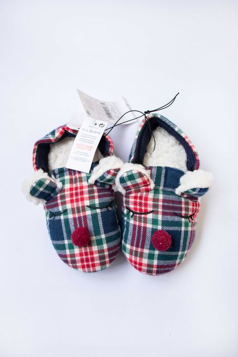 Капці домашні тапки новорічні святкові різдвяні дитячі 24 25 р 30 р 31