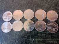 10 moedas 2,50€ comemorativas