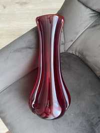 Wysoki wazon bordowy,wys. 38,5cm