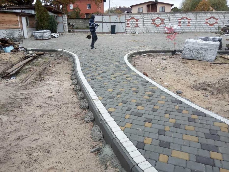Тротуарна плитка Бруківка Вишгород, Буча, Ірпінь  Боярка,  Васильків