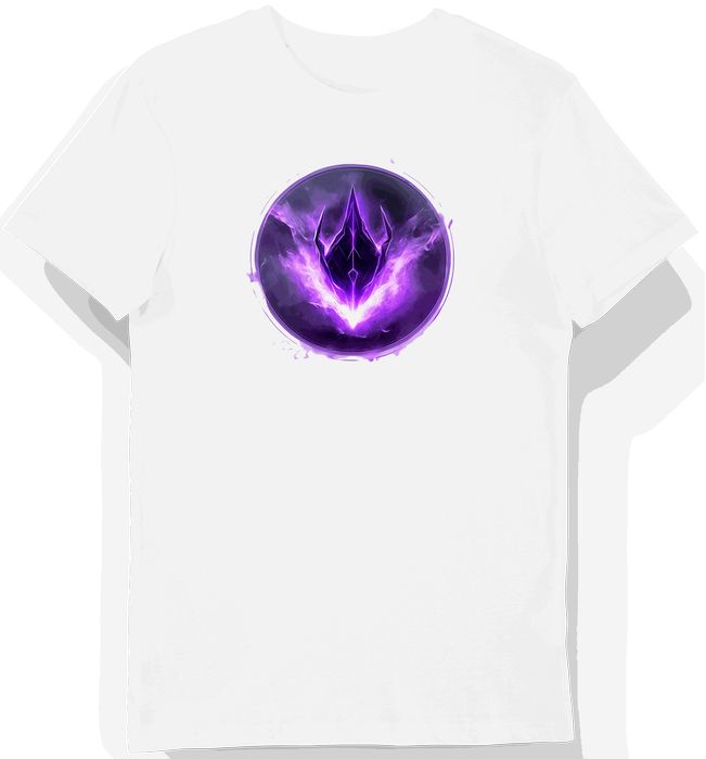 Koszulka męska biała z nadrukiem fioletowego Spike Valorant M