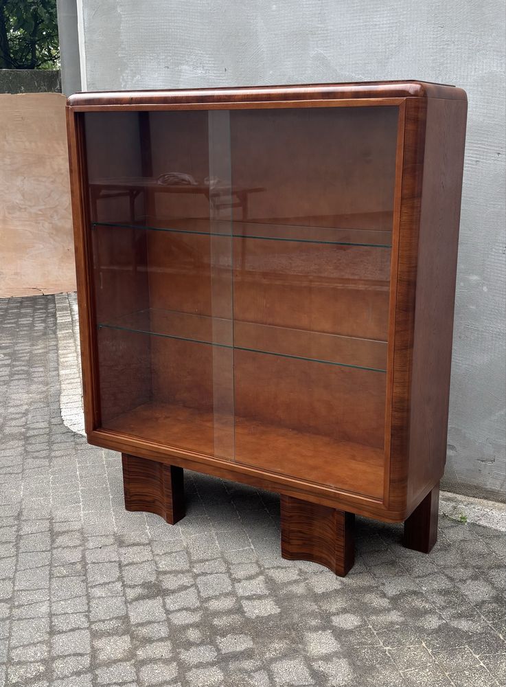 Witrynka Orzech Art Deco Antyk Po Renowacji Idealna
