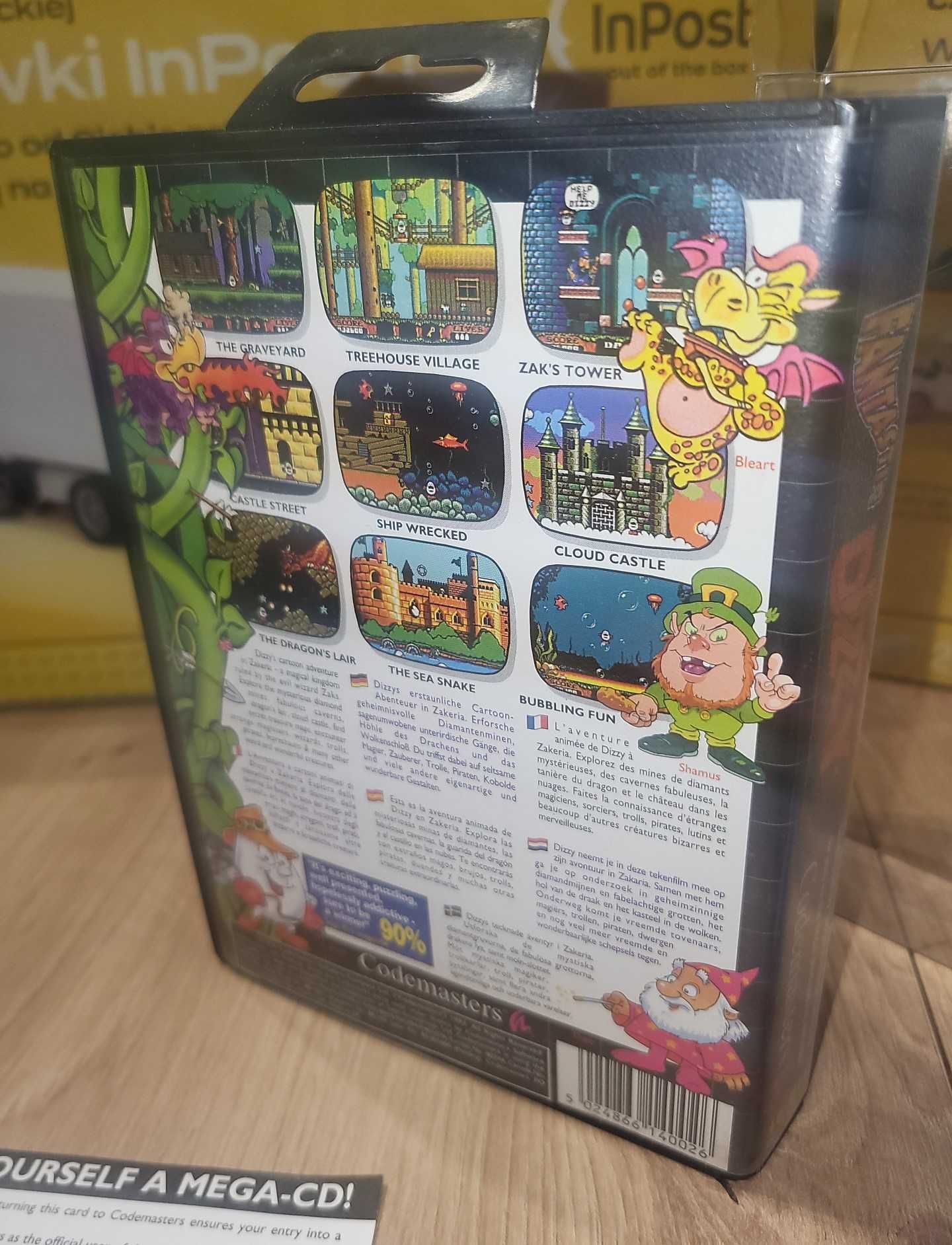 Gra Fantastic Dizzy - SEGA Mega Drive - BDB- stan Komplet +Mapa
