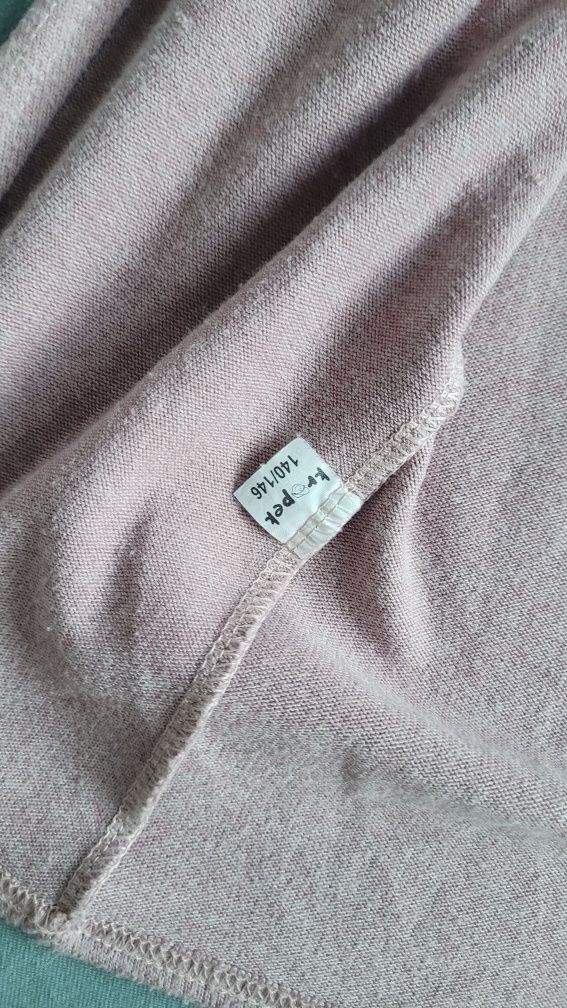 Sweter narzutka kardigan dla dziewczynki rozmiar 140/146