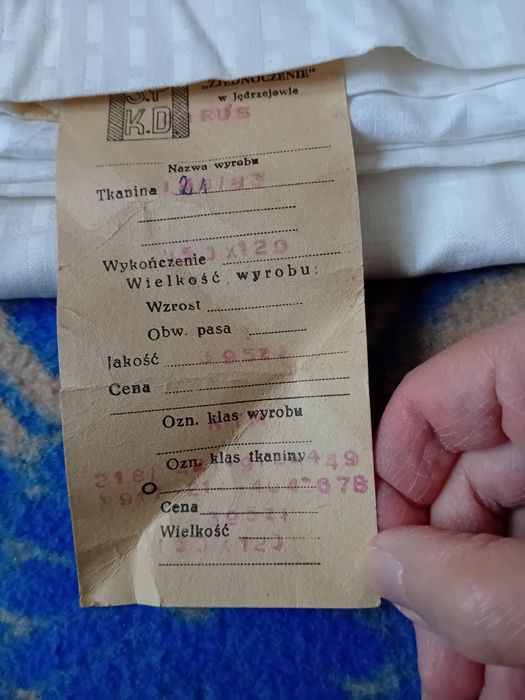 Obrus vintage biały. Nowy z metką.