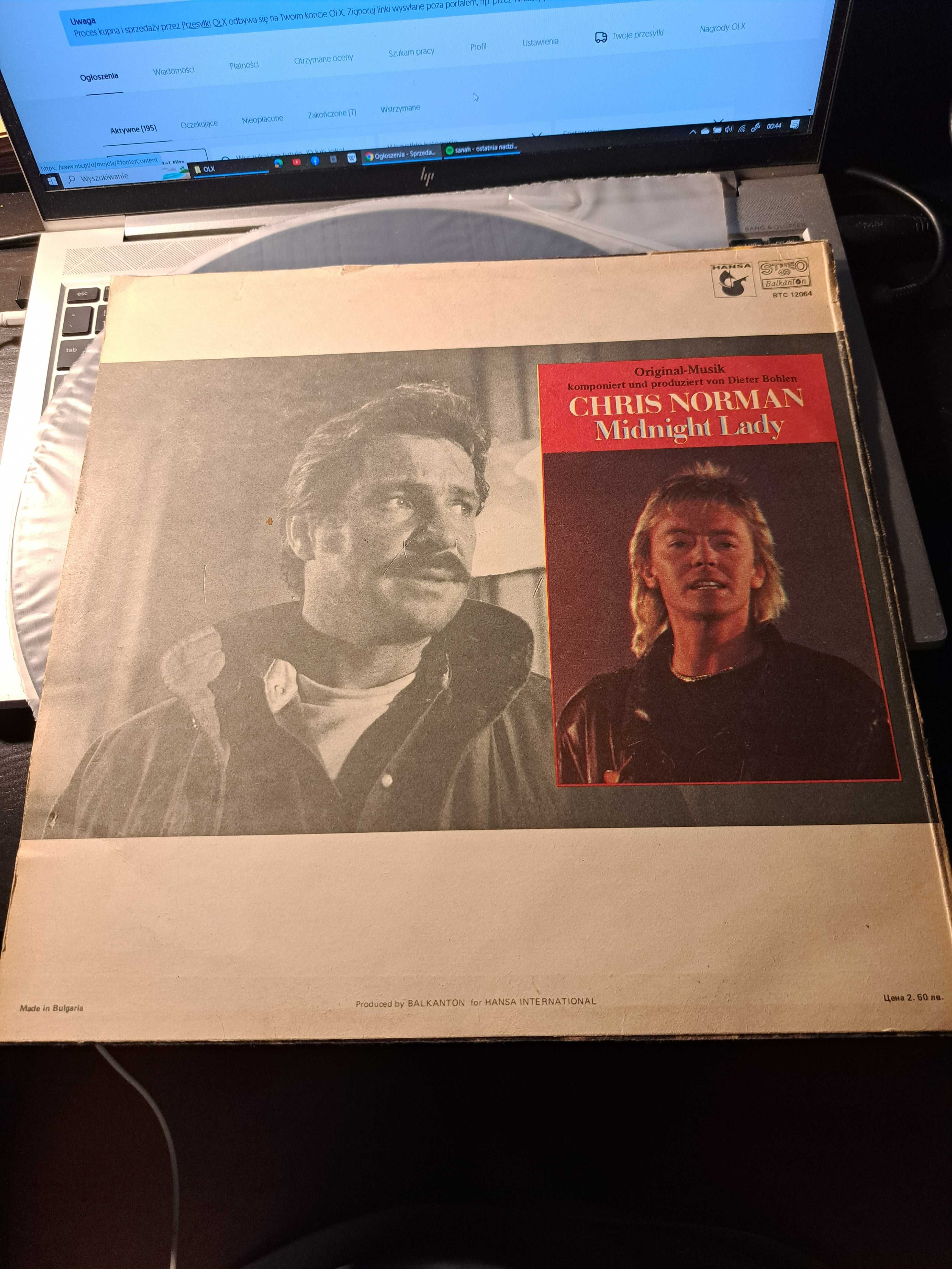 Winyl Maxi singiel LP Chris Norman Midnight Lady Balkanton