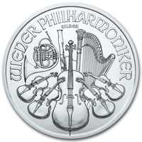 Серебряная монета 1oz Венская Филармония 1,5 Евро 2021 Австрия