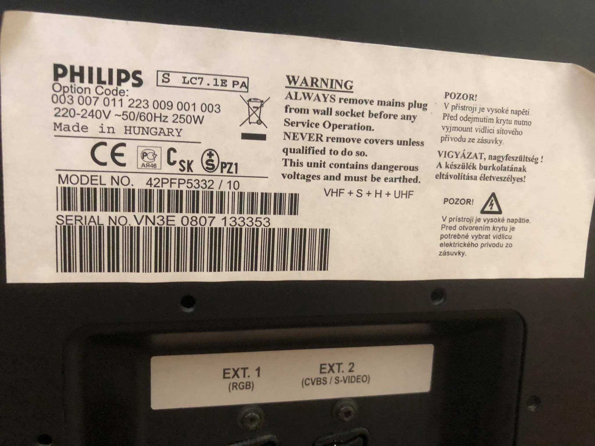 Telewizor plazmowy Philips 42PFP5332/10