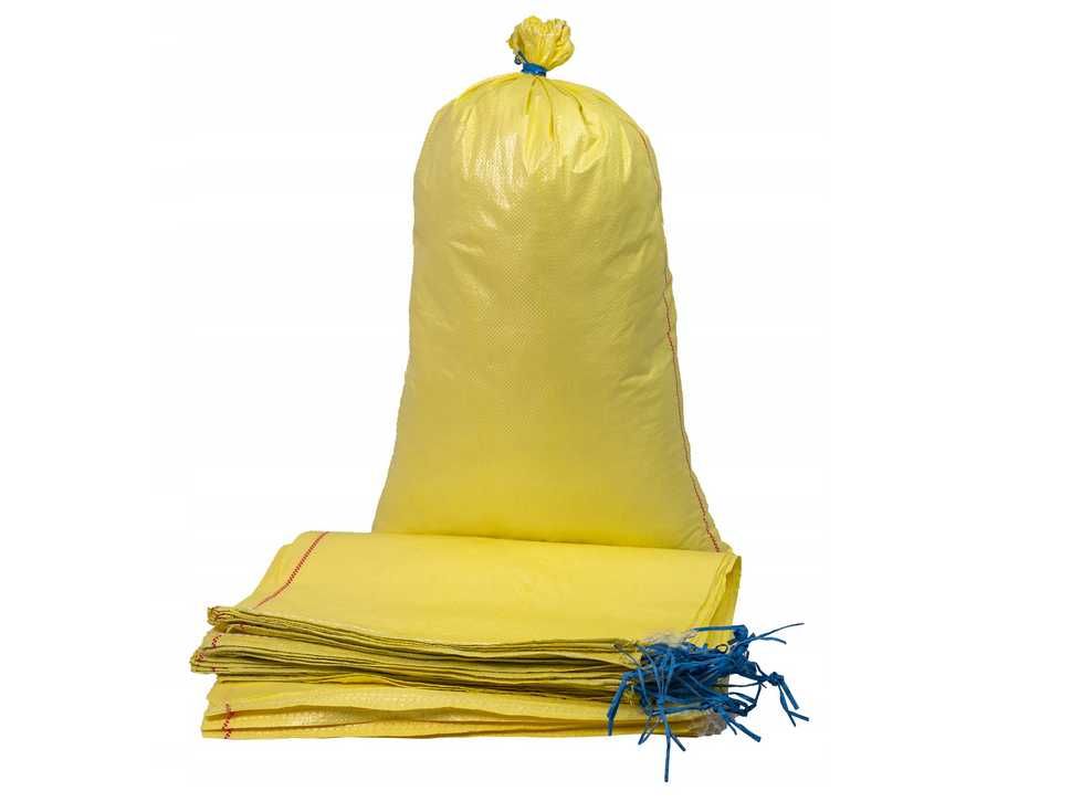 Mocne Worki Worek PP na wegiel gruz zboze z zaciagiem 30kg 50szt