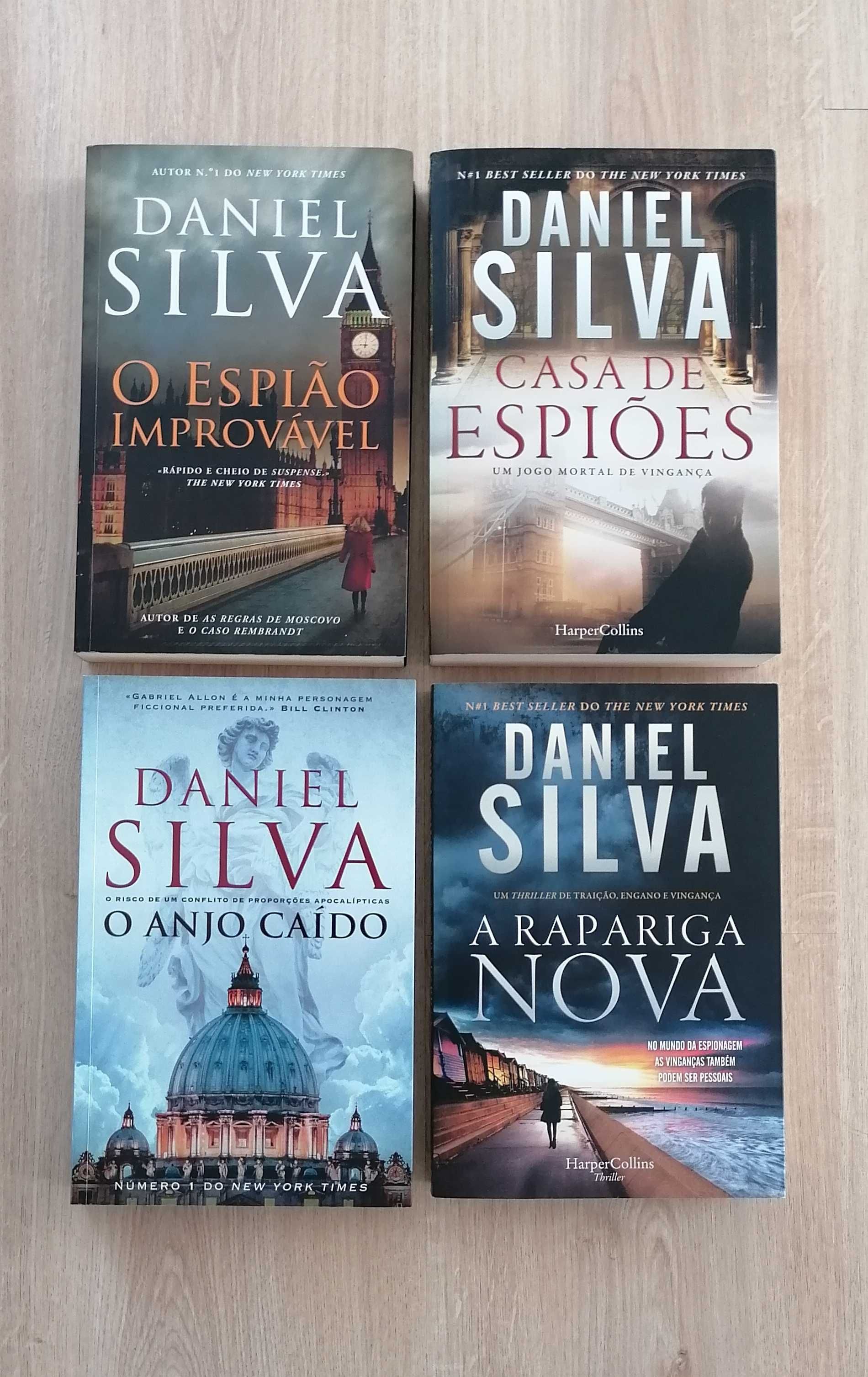 Livros de Daniel Silva, como novos e sem danos.