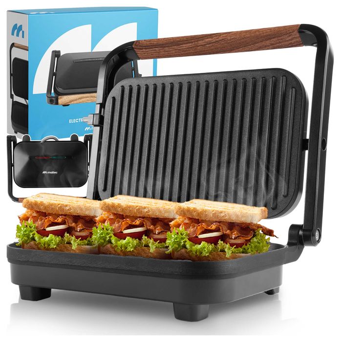 Grill Elektryczny Opiekacz Do Kanapek Panini Toster Składany Non-Stick