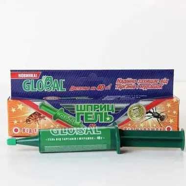 Коллекция для дома. Глобал 40 мл Гель-шприц от тараканов, муравьев