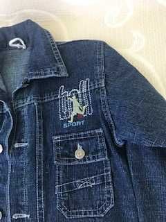 Bluza jensowa granatowa chłopięca roz134