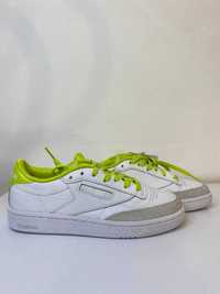 Reebok Club C85 Cloud White Acid Yellow