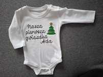 Koszulki świąteczne dla rodziny.  Mama, tata i córka Ada.