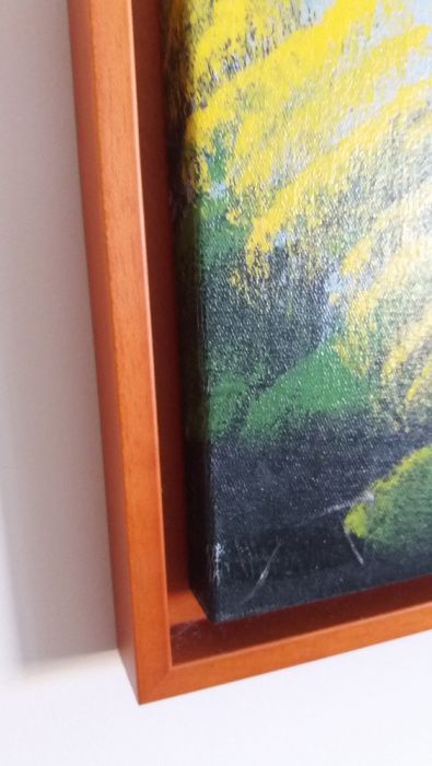 Quadro pintura das Caraíbas de 1.50X1.00 em moldura de madeira