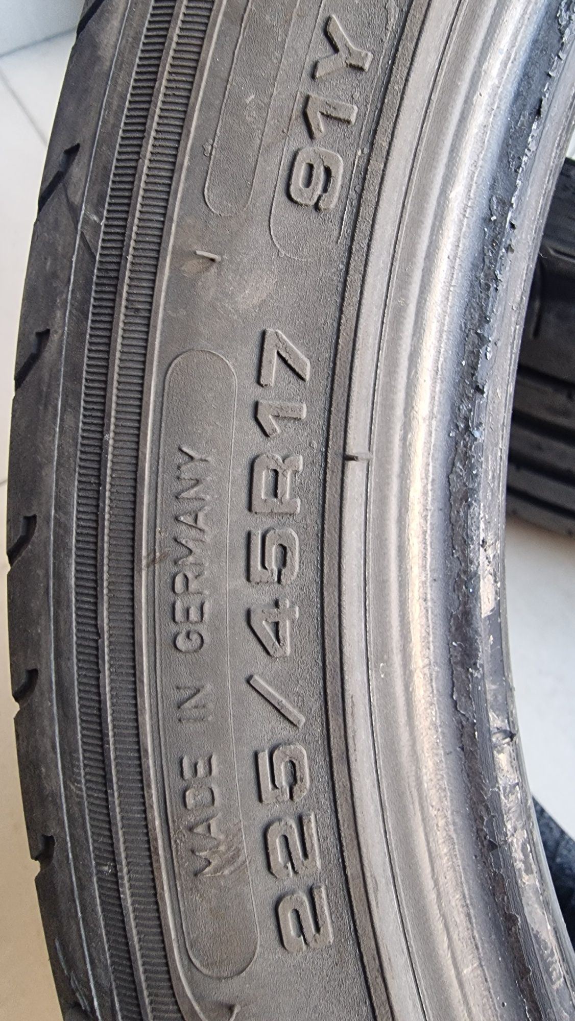 Pneus 225/45 R17 usados Goodyear Eagle F1 Asymmetric 3 91Y