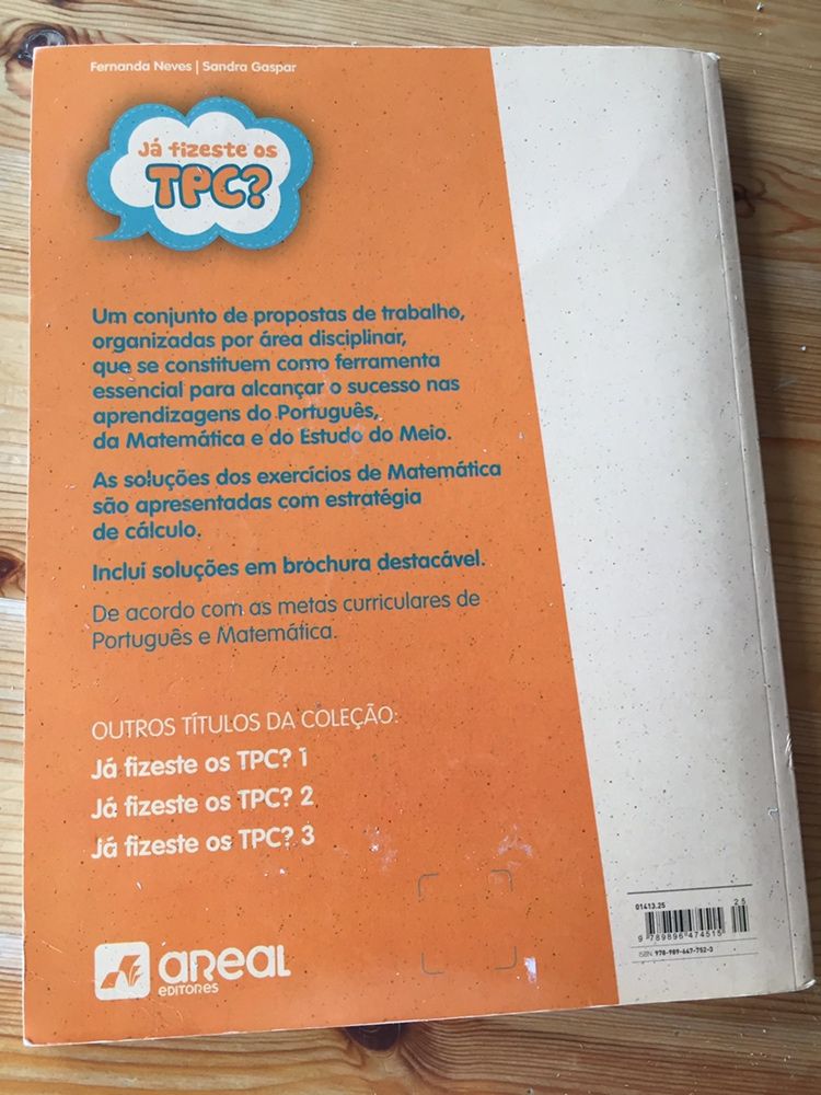 Livro Já Fizeste os TPC? 4o ano