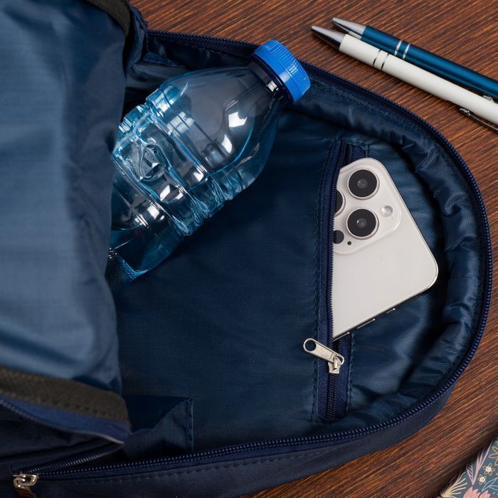 Plecak plecaczek damski mały lekki wodoodporny elegancki granat