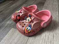 Крокси шльопки шльопанці Crocs Glitter для дівчинки  c6(23-24 розмір)