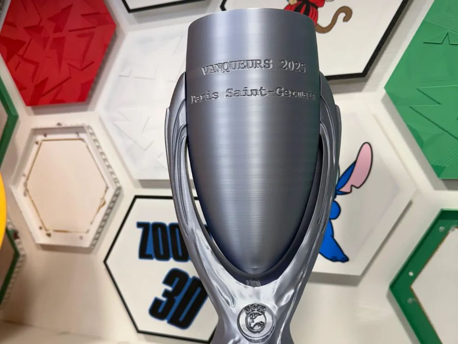 Taça Super Cup 2025 PSG Decoração