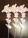 Dekoracyjne pikery na baby shower lub roczek