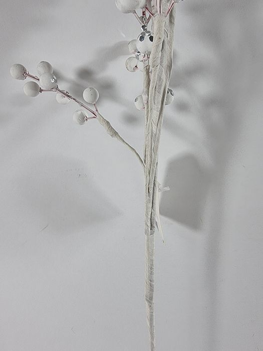 Sztuczne gałązki biale ozdobne do wazonu sztuczna gałązka biała