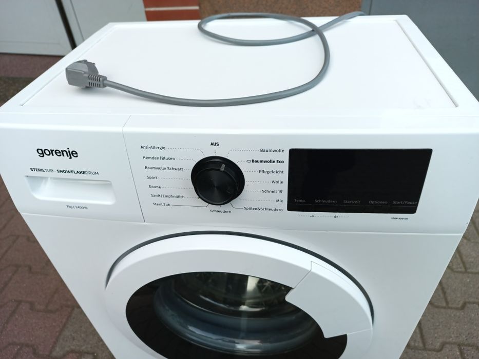 Pralka Gorenje, Niemiecka, wąska 45 cm, 7-kg, 1400 rpm. Wrocław.