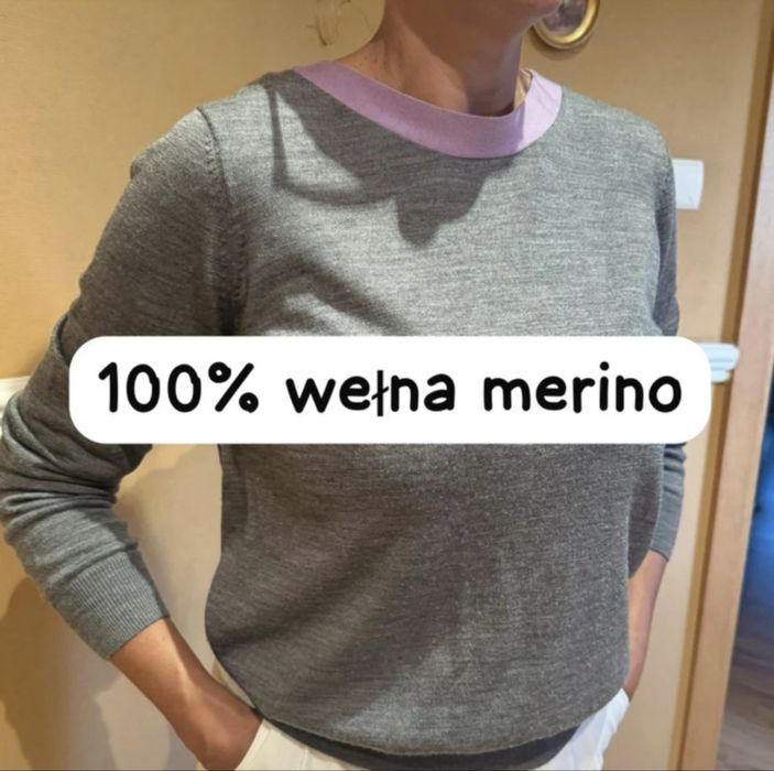 sweter COS 100% wełna merino
