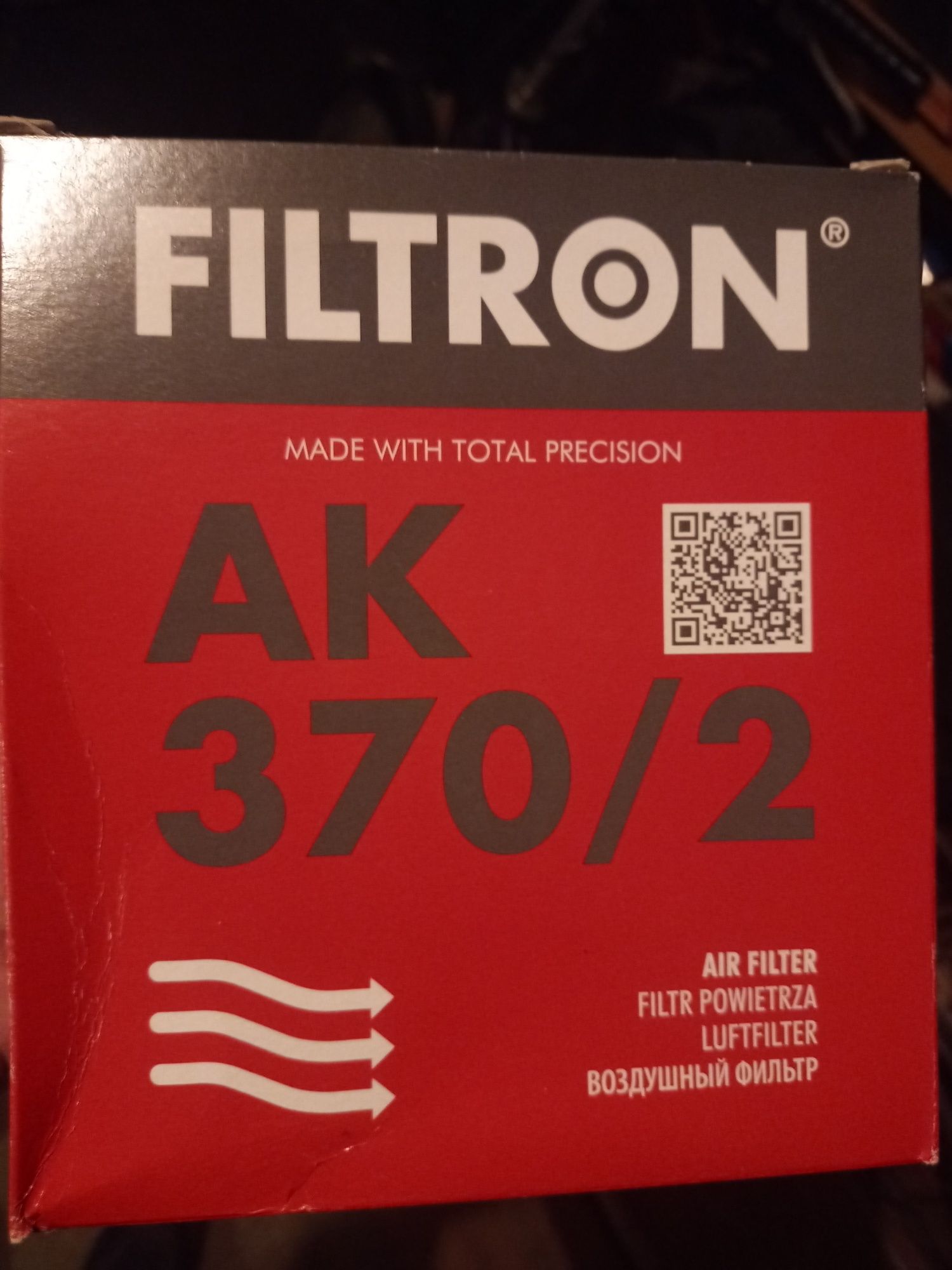 Filtr powietrza AK370/2.