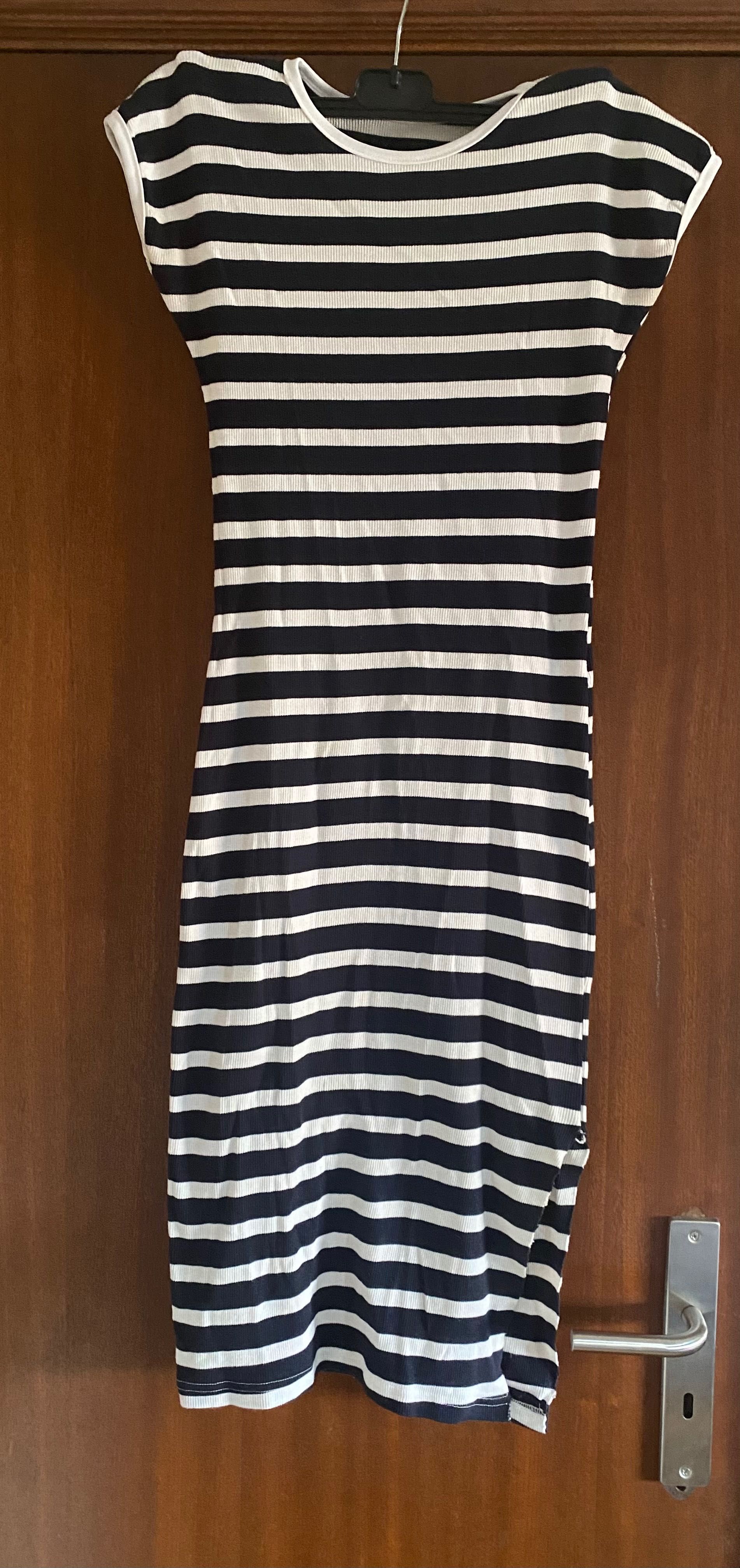 Vestido S/M riscas comprido