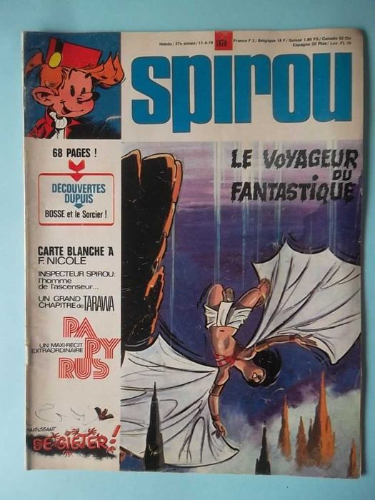 Várias revistas SPIROU em francês com suplementos.