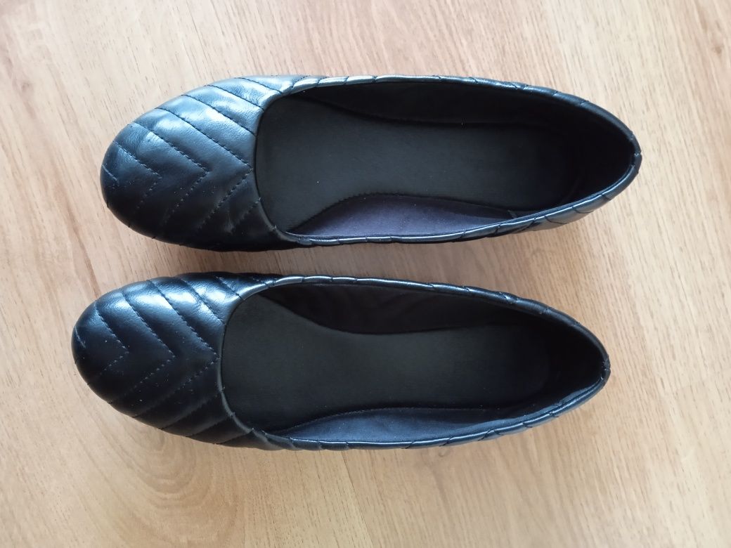 Buty czarne baleriny rozmiar 39 Graceland