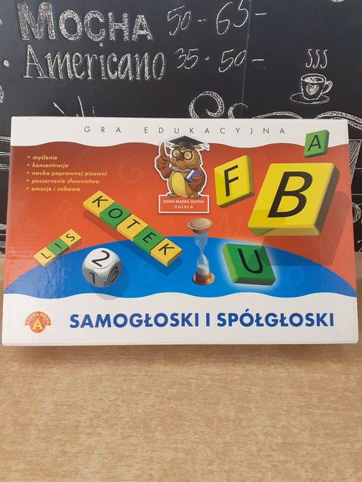 Samogłoski i spółgłoski gra edukacyjna