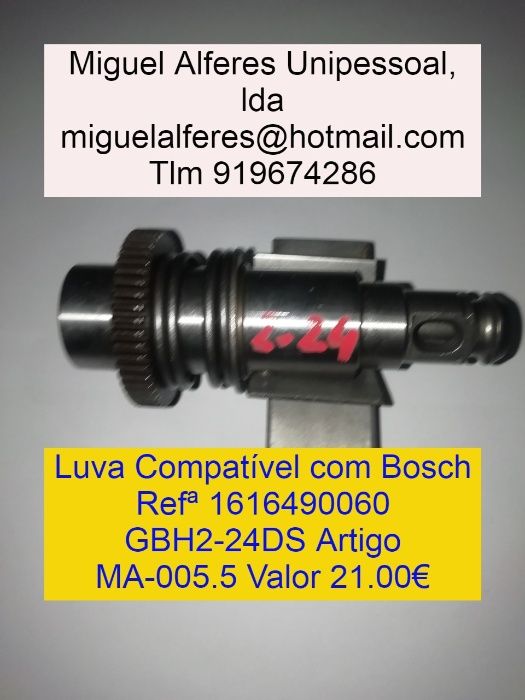 LUVAS Porta-Ferramentas Bosch GBH2-20/GBH2-26/GSH11E/GBH2-24/D25900