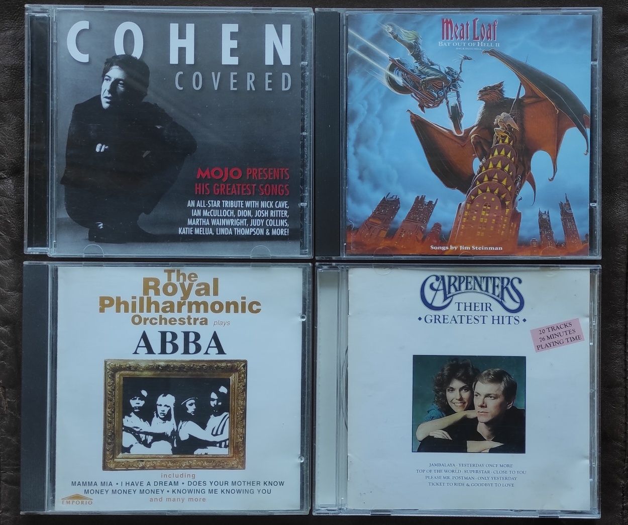 Леонард Коэн/Leonard Cohen, Meat Loaf, ABBA, Carpenters. Фирменные CD