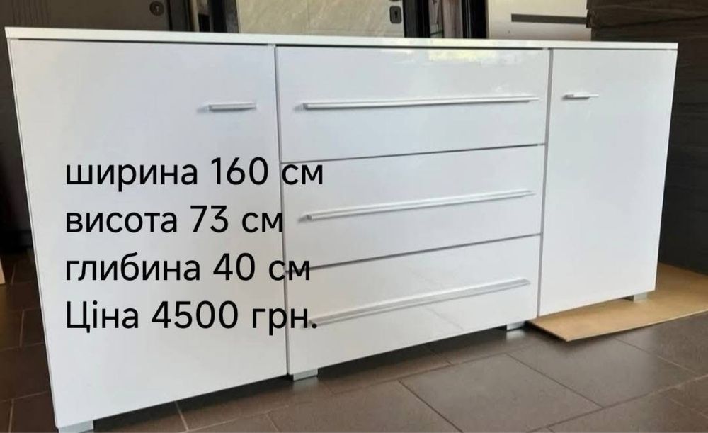 Комоди покриття глянцеве