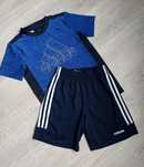 Adidas літній спортивний костюм футболка шорти футбольна форма 137-147