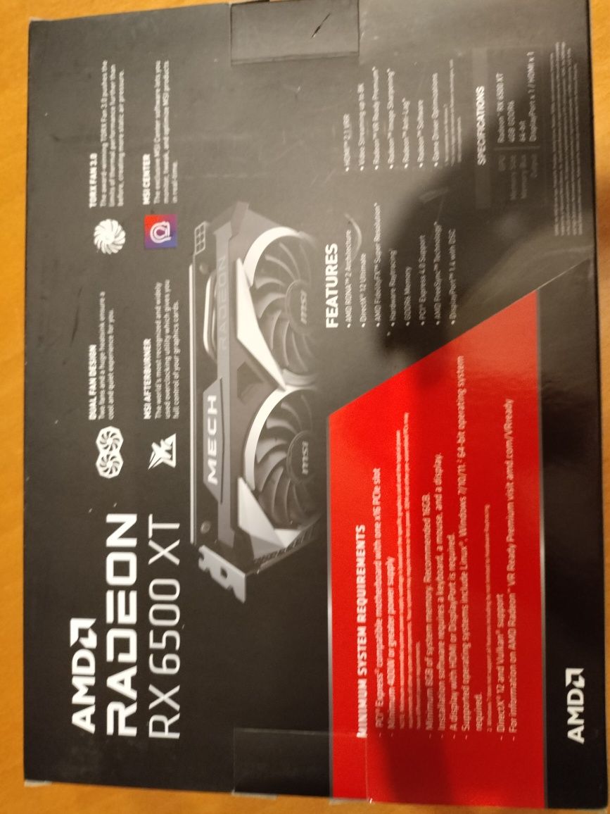 Radeon RX 6500 XT Mech 2x 4gb OC