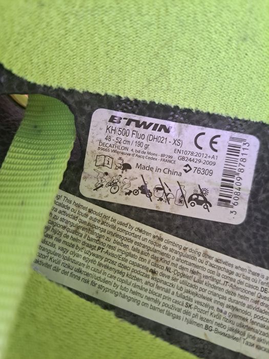 Kask rowerowy dla dzieci btwin 500 xs