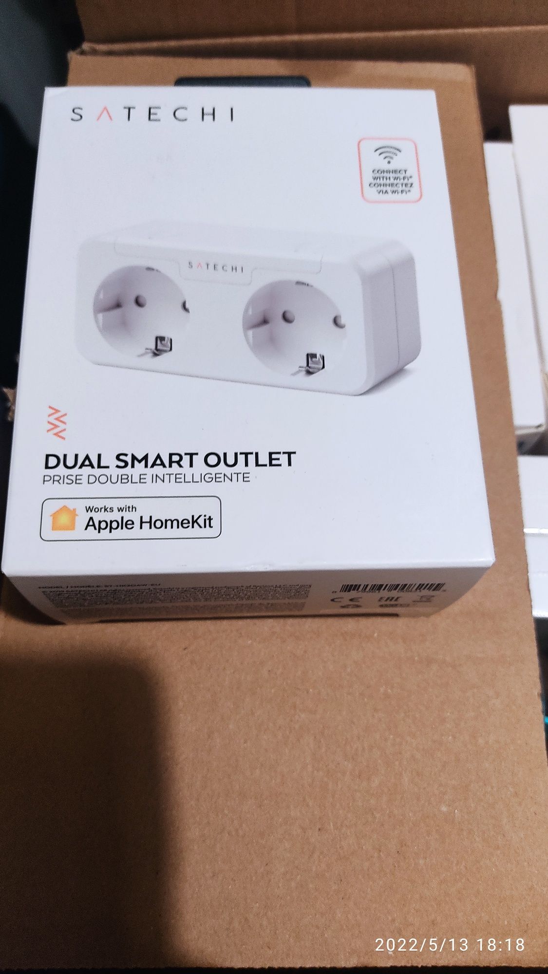 Tomada dupla WiFi inteligente Smart Apple home kit 10A