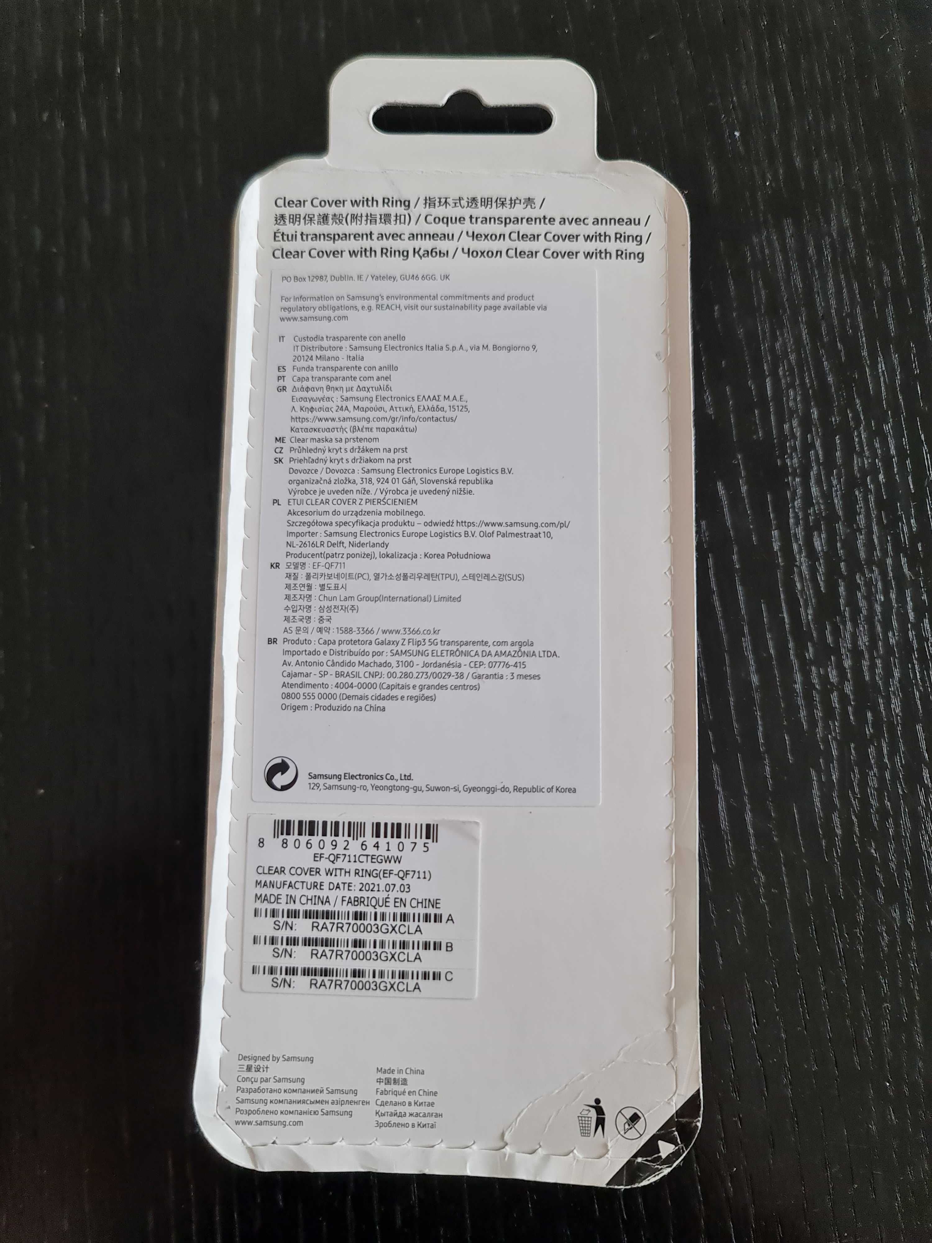 Case Do Telefonu Samsung Galaxy Z Flip 3 (USZKODZONY) (UŻYWANY)