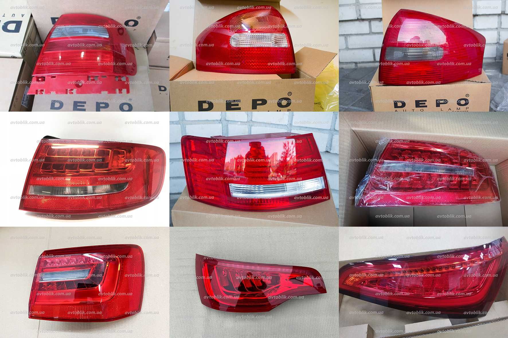 Задний фонарь Audi 80, 100, A3, A4, A6, Q2, Q3, Q5, Q7 левый, правый