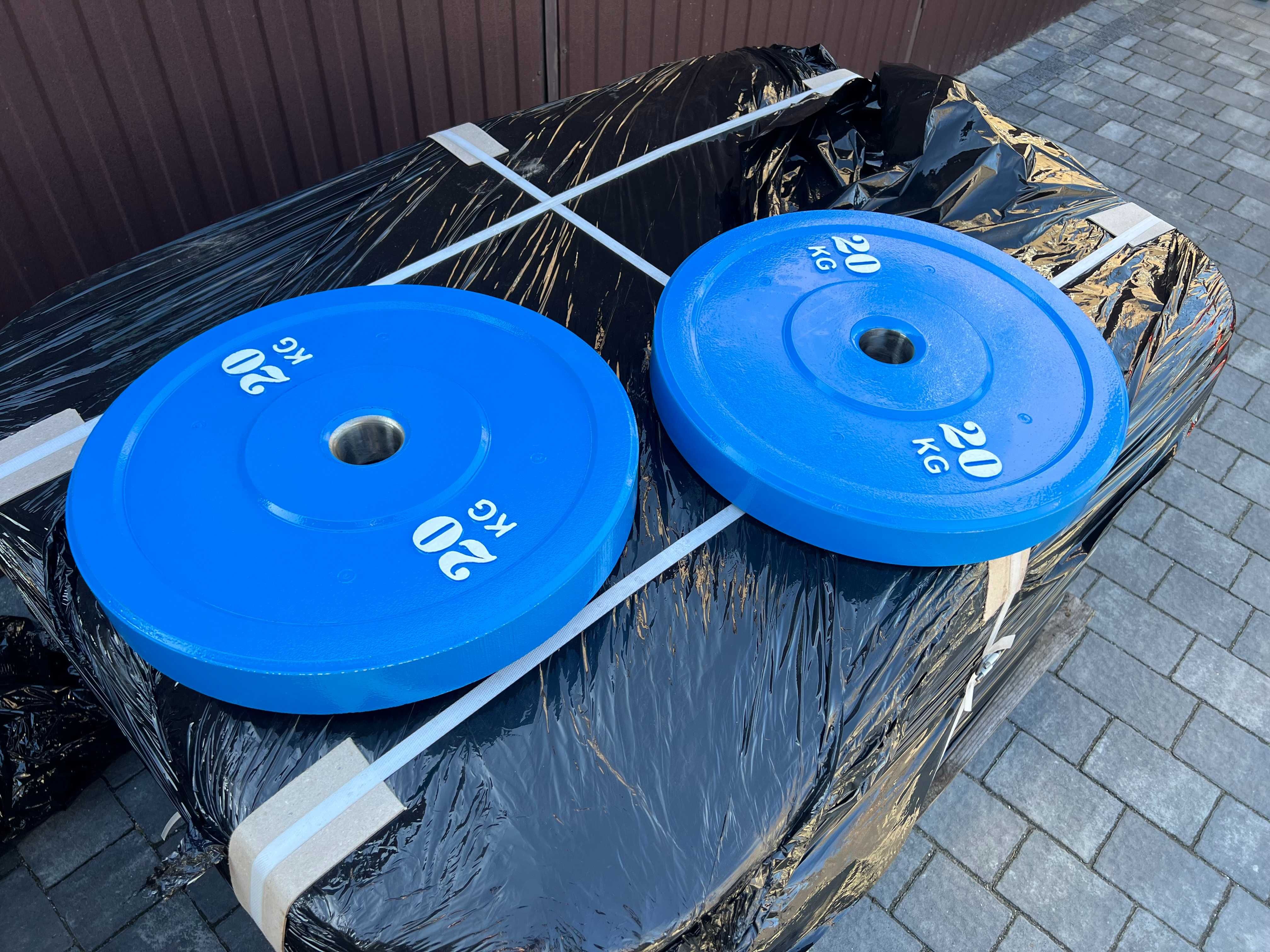 Obciążenie Olimpijskie 50mm Stalowo Gumowe do rzucania Malowane 2x20kg