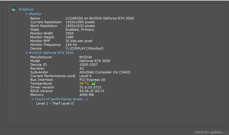 Видеокарта Asus RTX 3050 8GB GDDR6