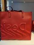 Torebka shopper czerwona logowana