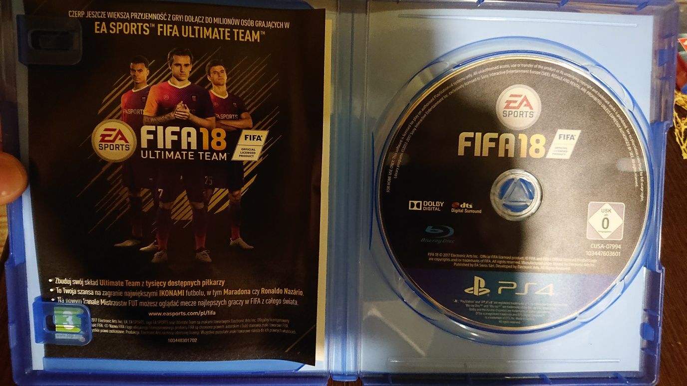 Gra ps4 Fifa18 PL