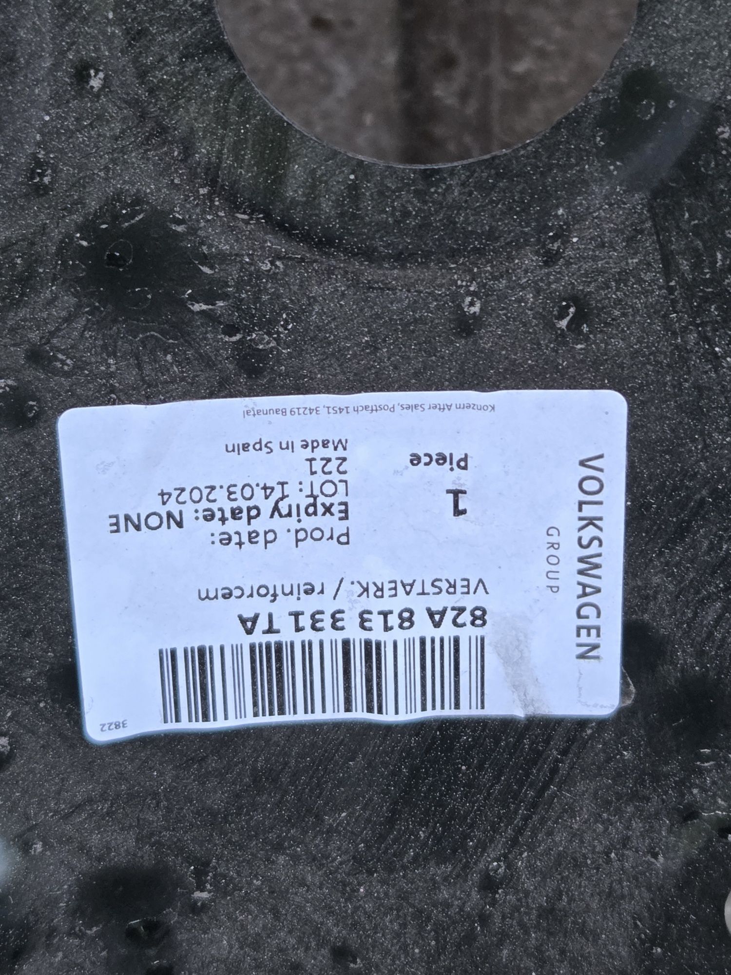 Tylni pas ściana Audi A1 S1 2 ll 82A 82G 18-24 rok
